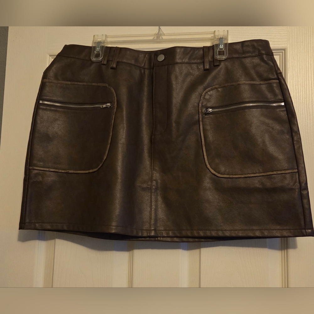 Forever 21 Dark Brown Mini Skirt